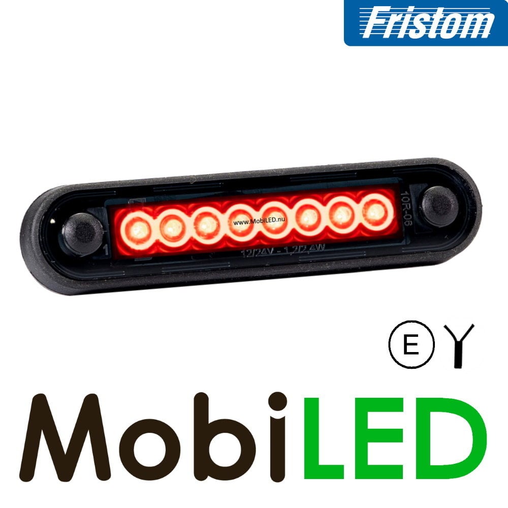 Fristom Fristom zijmarkering rood lang dark look Fristom Fristom zijmarkering rood lang dark look