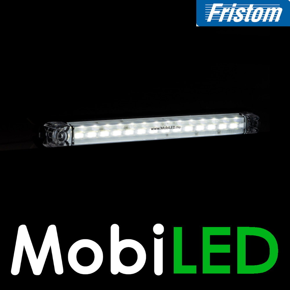 Fristom Markering lang wit 12/24 volt  E-keur Fristom Markering lang wit 12/24 volt  E-keur