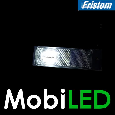 Fristom Fristom Side marking white elongated side with reflector E-mark