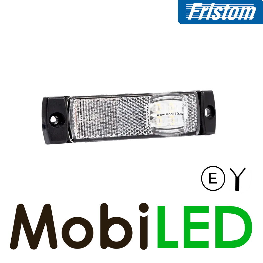 Fristom Fristom Side marking white elongated side with reflector E-mark