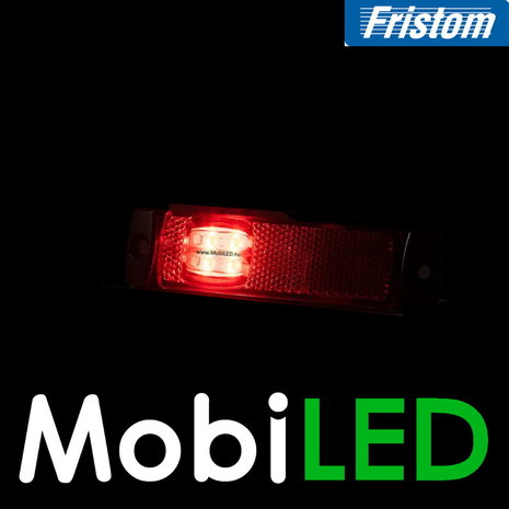 Fristom Side marking elongated side red with reflector E-mark