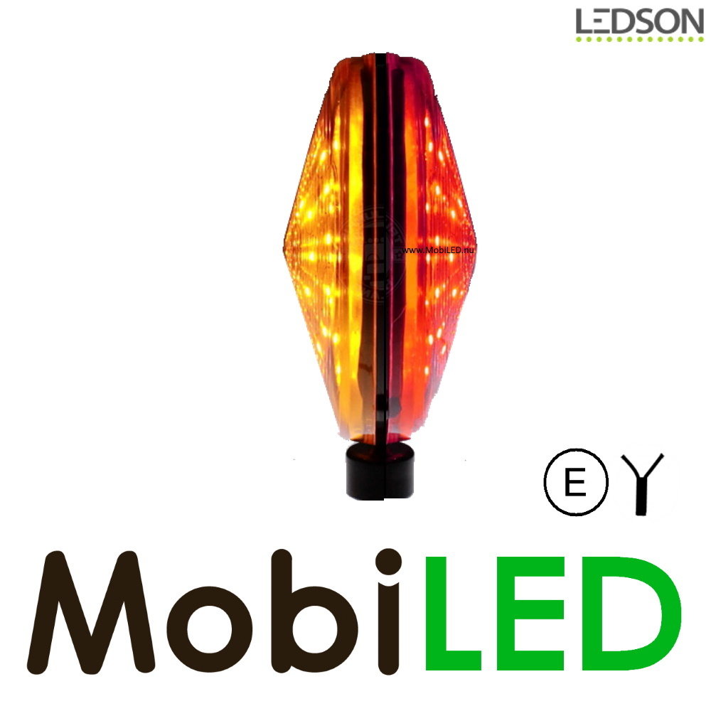 LEDSON Ledson Lampe Espagnole Pablo ambre/rouge E-marque LEDSON Ledson Lampe Espagnole Pablo ambre/rouge E-marque
