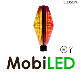 LEDSON Lampe espagnole Pablo ambre/rouge