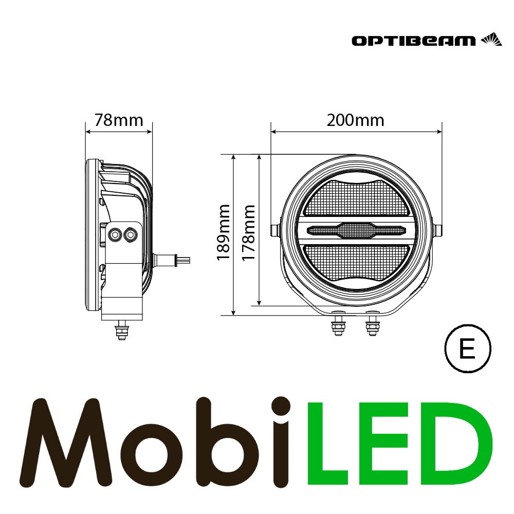 Optibeam Optibeam Savage 7 pouces E-marque Optibeam Optibeam Savage 7 pouces E-marque