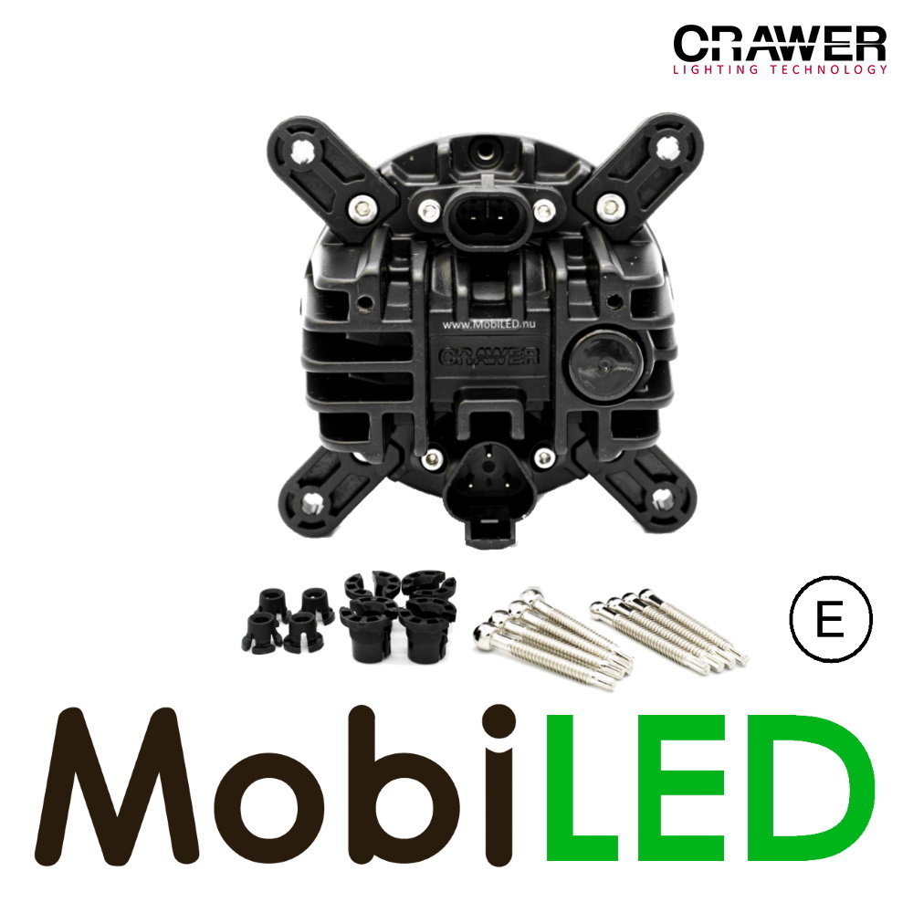 Crawer Crawer Phare feux de route et croisement 12-24V ronde Crawer Crawer Phare feux de route et croisement 12-24V ronde