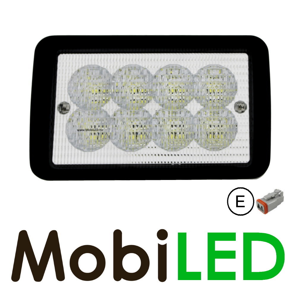Work light 80W bottom and side mounting E-mark