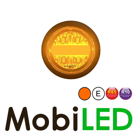 Inbouwflitser met positielicht amber/amber E-keur