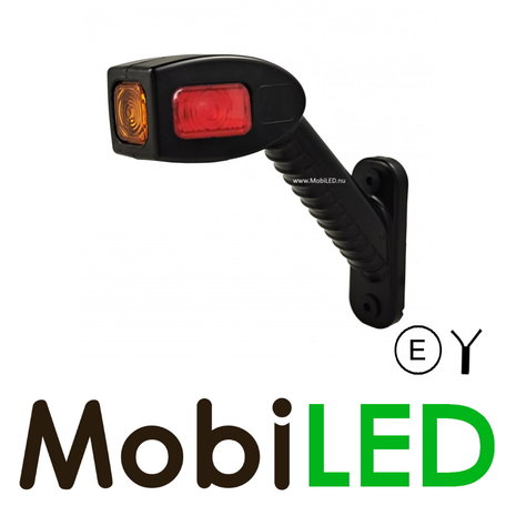 Pendellamp vierkant schuin model Links rood/amber/wit 12-24 volt E-keur