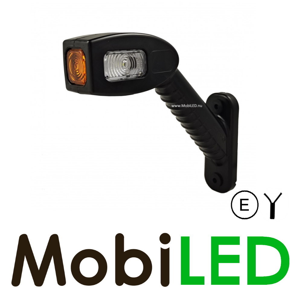 Pendant lamp square oblique model Right red/amber/white 12-24 volts E-mark