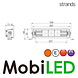 Strands Siberia Night Guard 12 pouces rangée double Strands Siberia Night Guard 12 pouces rangée double