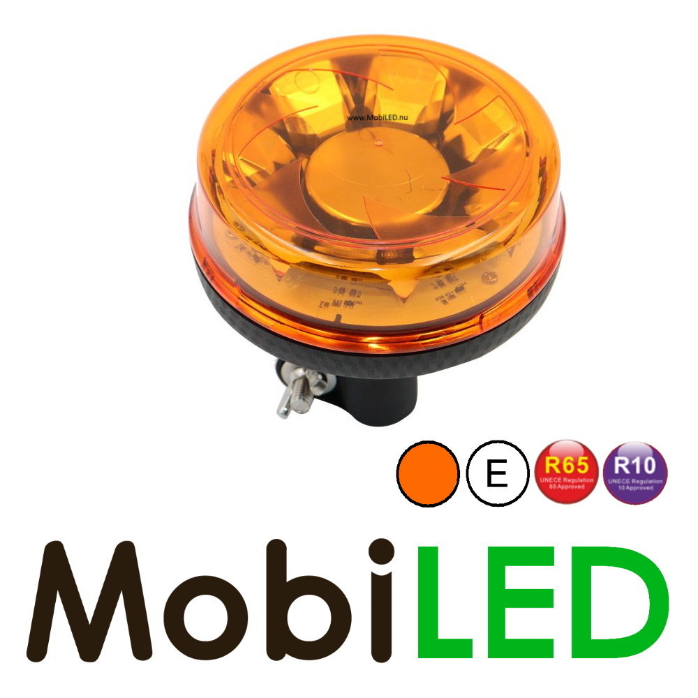 Beacon/flash lamp 16 watts Amber DIN mounting E-mark