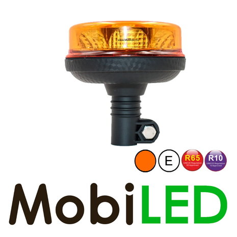 Beacon/flasher 16 watts Amber DIN mounting E-mark