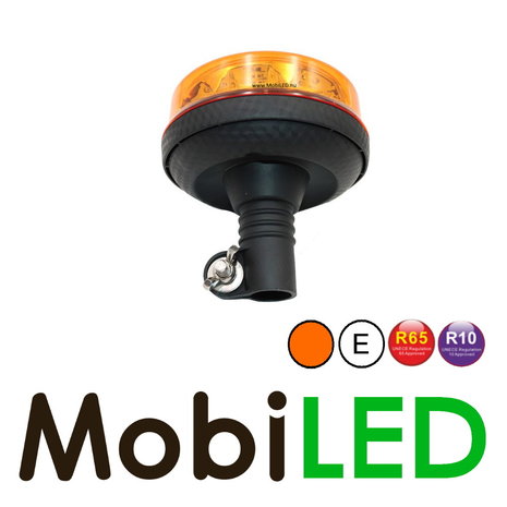 Beacon/flasher 16 watts Amber DIN mounting E-mark