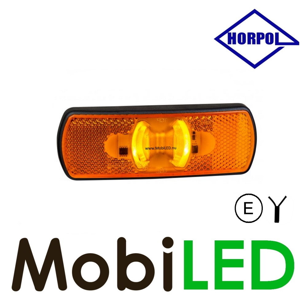 HORPOL Marker light Amber with reflector E-mark