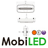 Marker light amber with reflector and flasher 2m cable E-mark Marker light amber with reflector and flasher 2m cable E-mark