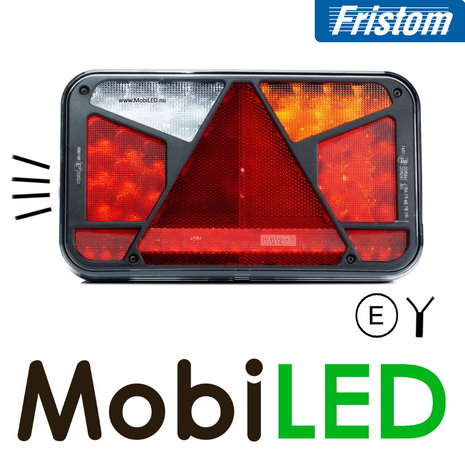 Fristom Rear light 5 functions license plate cable FT-370 Right E-mark Fristom Rear light 5 functions license plate cable FT-370 Right E-mark