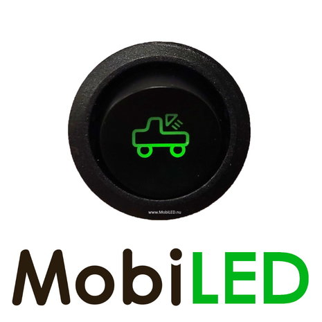 Tuimelschakelaar werklamp achter groen/wit 20A 12V 4 pins Tuimelschakelaar werklamp achter groen/wit 20A 12V 4 pins
