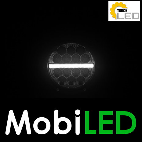 TruckLED Spotlight with position light 7" E-mark