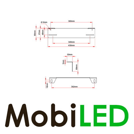 License plate holder / mounting bracket 1605-3037