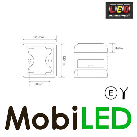 LED autolamps Achterlicht/Remlicht 100 serie module E-keur LED autolamps Achterlicht/Remlicht 100 serie module E-keur