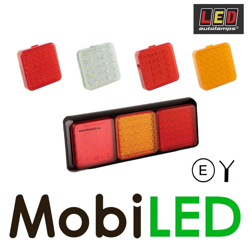 LED autolamps Frame for 3 modules 100 series