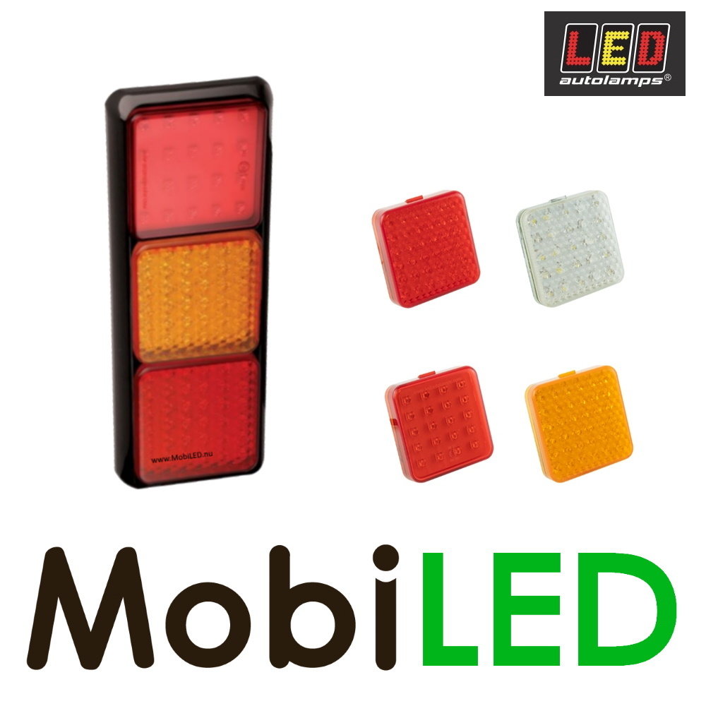 LED autolamps Frame for 3 modules 80 series