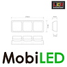 LED autolamps Cadre pour 3 modules série 80 LED autolamps Cadre pour 3 modules série 80