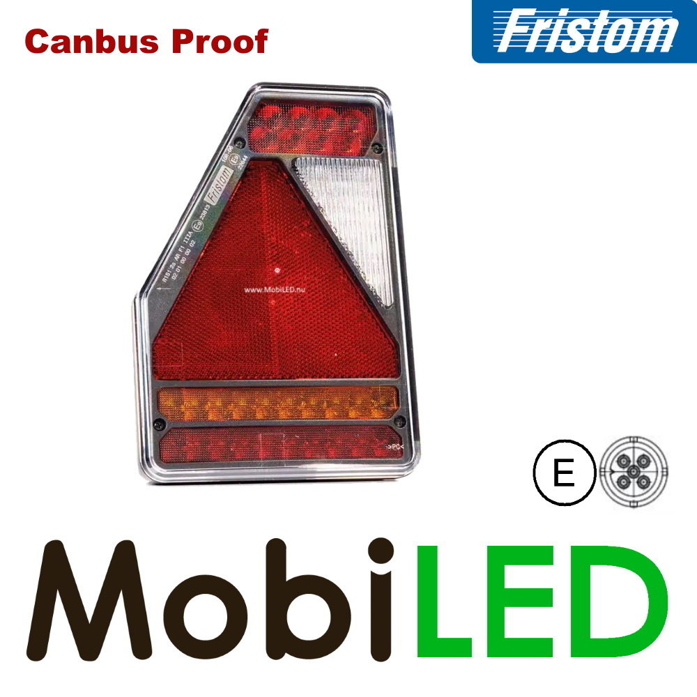 Fristom Achterlicht 4 functies links reflector bajonet E-keur canbus proof Fristom Achterlicht 4 functies links reflector bajonet E-keur canbus proof