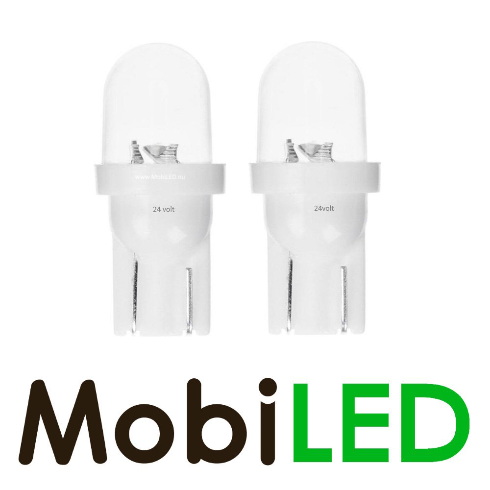 Recessed lamp T10 W2.1 x 9.5d (W5W) LED SMD 24 volt DC (set 2 pcs)