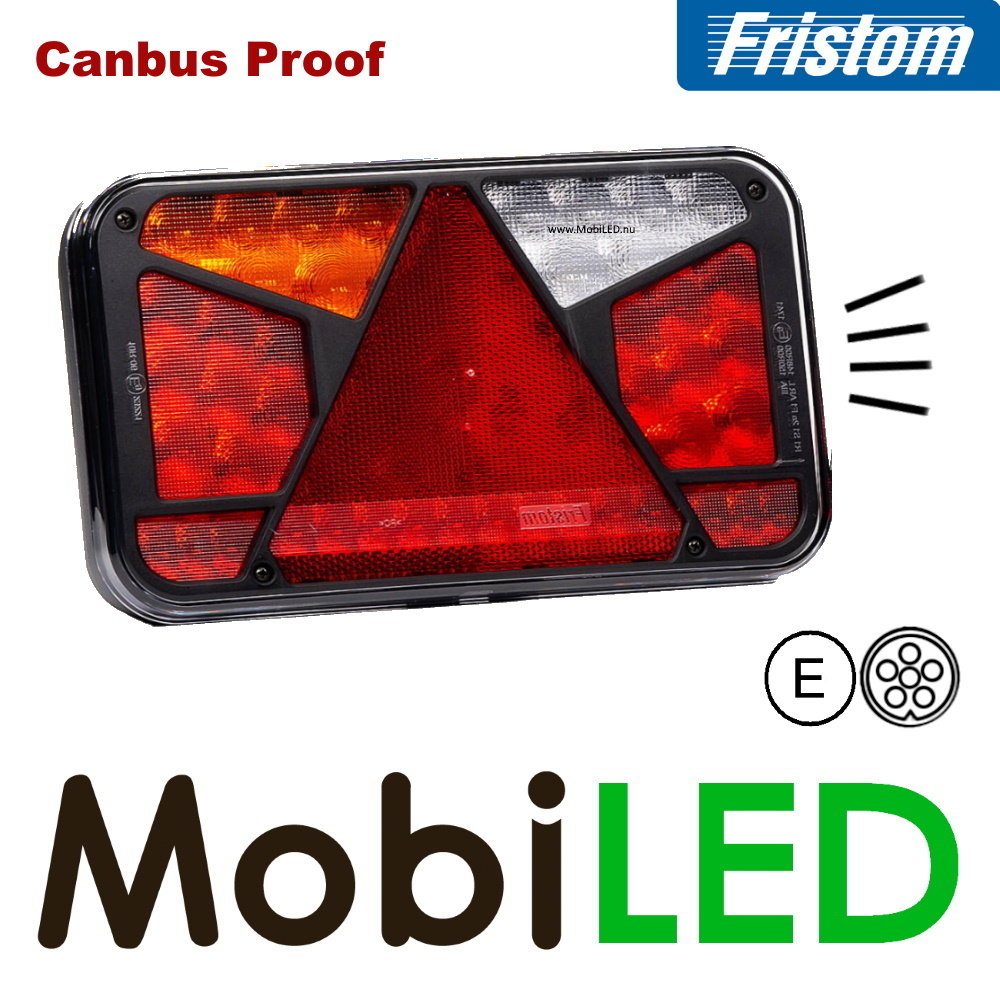 Fristom Achterlicht 5 functies kenteken bajonet FT-370 Links E-keur Fristom Achterlicht 5 functies kenteken bajonet FT-370 Links E-keur