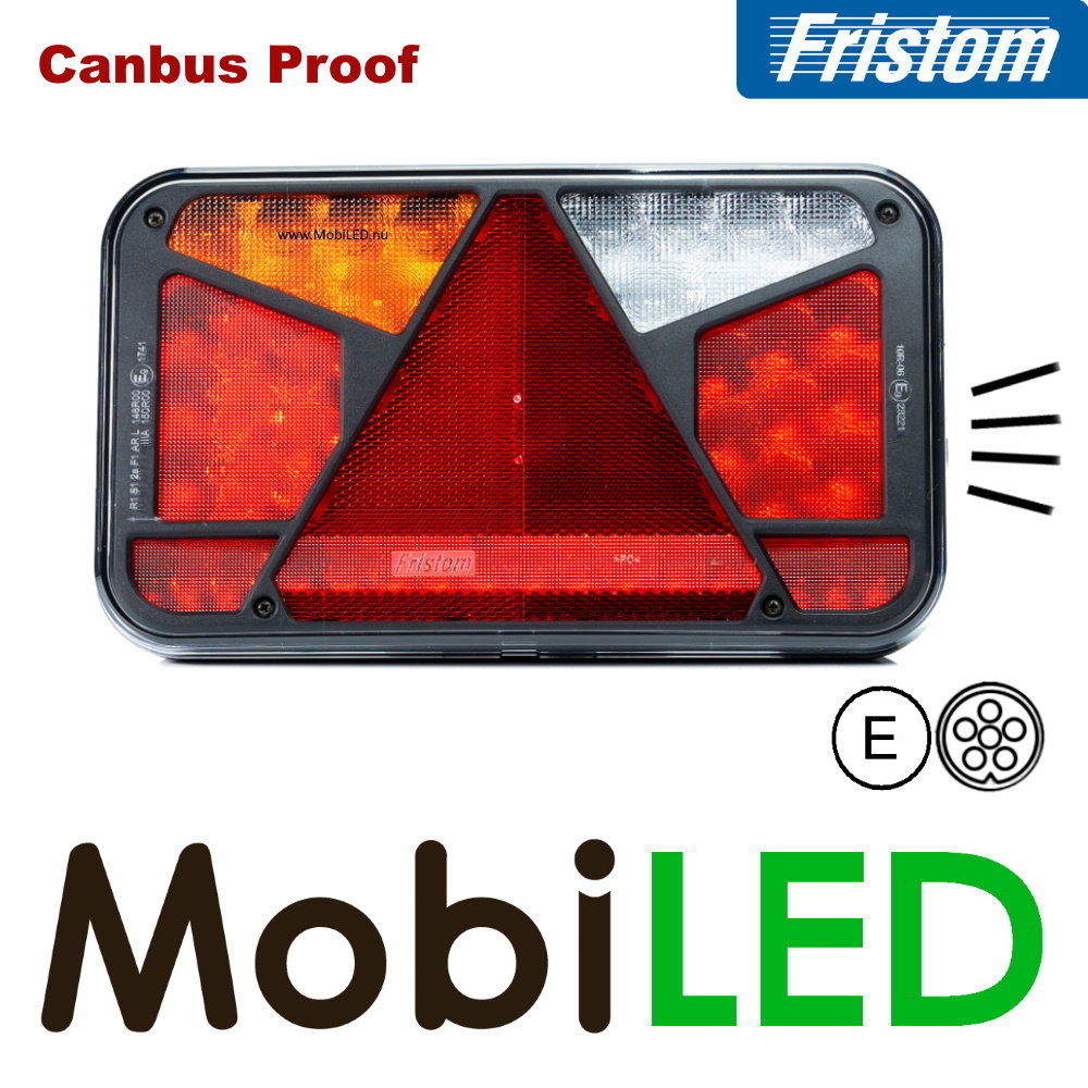 Fristom Feu arrière 5 fonctions pl. d'immatriculation baïonnette FT-370 Gauche E-marque