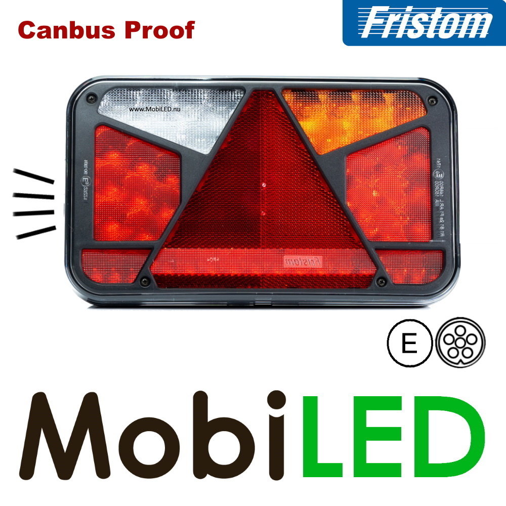 Fristom Achterlicht 5 functies kenteken bajonet FT-370 Rechts E-keur Fristom Achterlicht 5 functies kenteken bajonet FT-370 Rechts E-keur