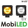 M-LED M-LED Mini Cube floodlight amber/white E-mark M-LED M-LED Mini Cube floodlight amber/white E-mark