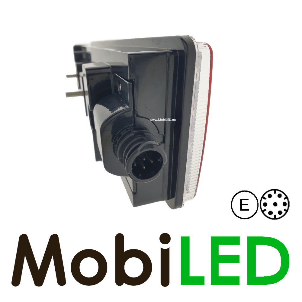 Rear light left E-mark with 7 pin connector