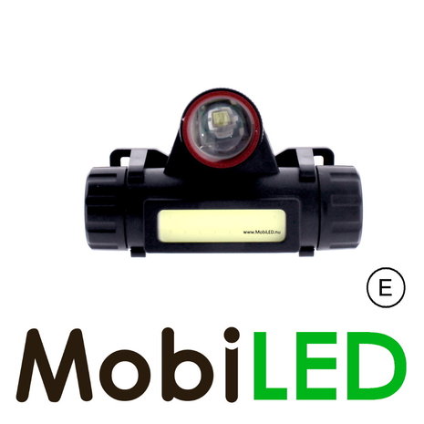 Rechargeable headlamp spot and flood