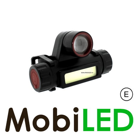 Rechargeable headlamp spot and flood