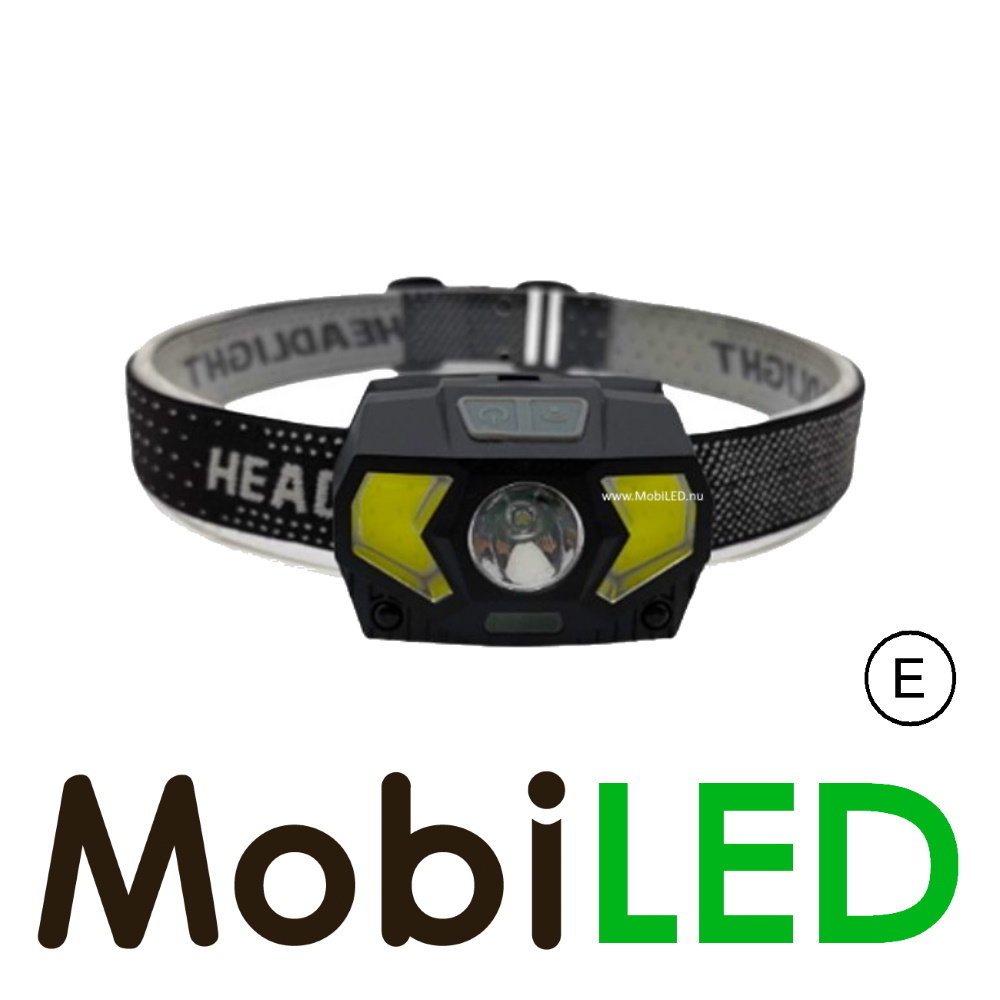 Rechargeable headlamp spot and flood motion sensor