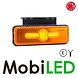 WAS WAS Marquage latéral ambre rayure rectangulaire look NEON E-marque
