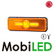 WAS WAS Marquage latéral ambre rayure rectangulaire look NEON E-marque