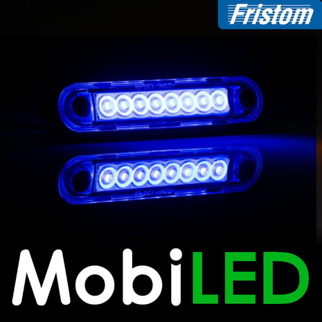 Fristom Fristom zijmarkering wit blauw lang