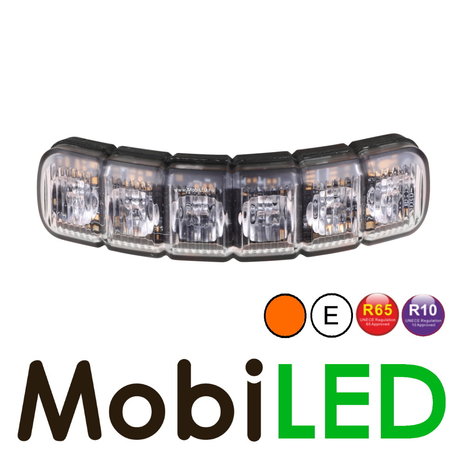 Flitser amber 6 leds flexibel E-keur Flitser amber 6 leds flexibel E-keur