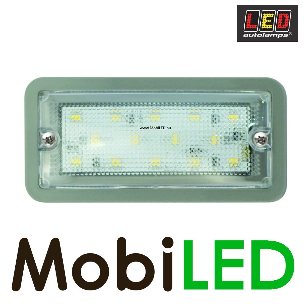 LED autolamps Interior lighting flat rectangle 24 volts grey