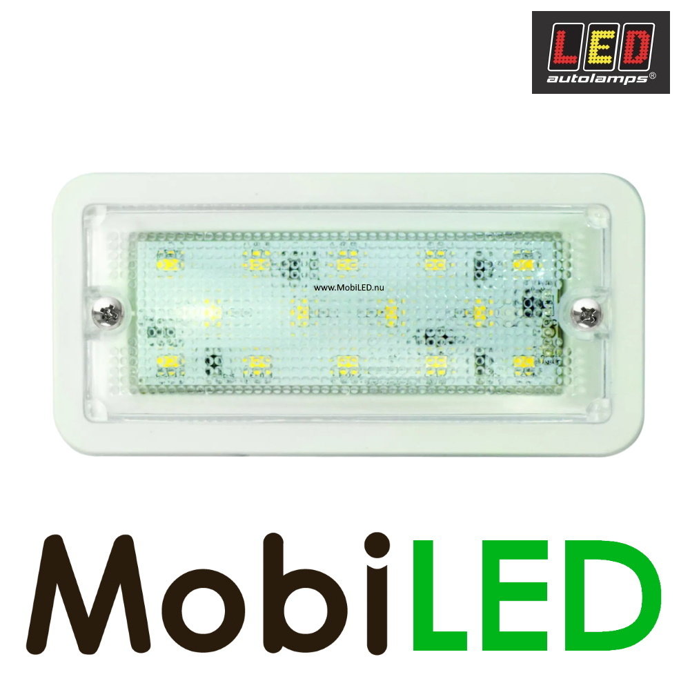 LED autolamps Interior lighting flat rectangle 24 volts white