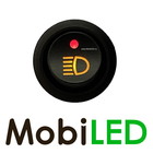 Tuimelschakelaar Grootlicht Amber LED Rood 20 ampère 14 volt