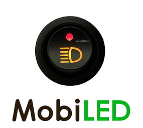 Tuimelschakelaar Grootlicht Amber LED Rood 20A 14V Tuimelschakelaar Grootlicht Amber LED Rood 20A 14V