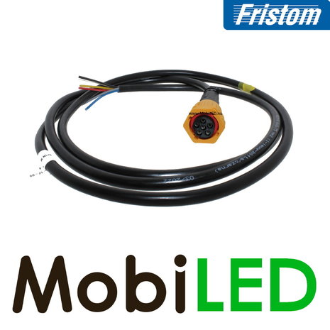 Fristom 6 pin bayonet connector yellow with 2 m cable Fristom 6 pin bayonet connector yellow with 2 m cable