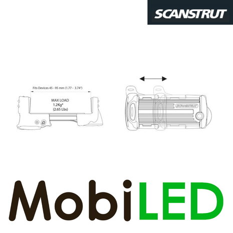 Scanstrut ROKK mini Telefoonhouder Scanstrut ROKK mini Telefoonhouder
