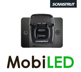 Scanstrut Flip pro USB snellader met voorpaneel Scanstrut Flip pro USB snellader met voorpaneel