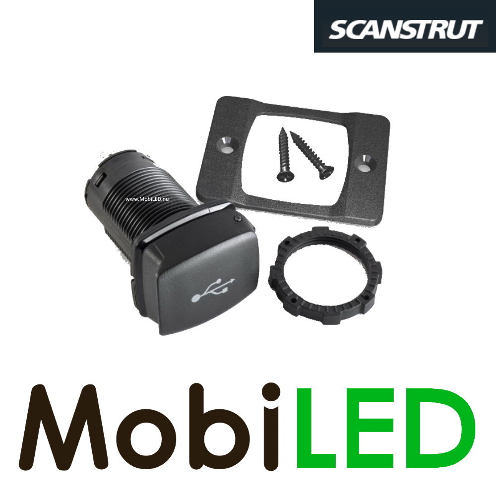 Scanstrut Flip pro USB snellader met voorpaneel Scanstrut Flip pro USB snellader met voorpaneel