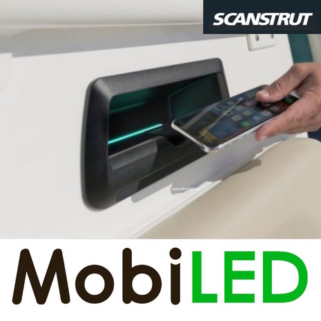 Scanstrut Draadloze outdoor telefoonhouder en oplader cove vorm verlicht